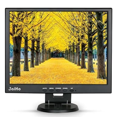 JaiHo Monitor HDMI de 14 Pulgadas 1024x768 4:3 Pantalla LCD Pequeña Seguridad CCTV Monitor con HDMI/VGA/BNC/AV para PC Raspberry Pi CCTV Security Cámara STB DVD DVR Pantalla de Ordenador