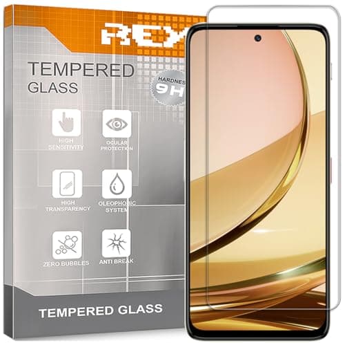 REY 2X Protector Pantalla para ZTE Nubia Focus Pro 5G, Cristal Vidrio Templado Premium
