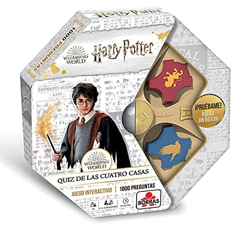 Borras - Juego de Mesa Harry Potter Quiz. Juego Interactivo de Preguntas para auténticos Potterheads. El Ministro de Magia hará Preguntas y guardará los Puntos de Cada Jugador. + 8 años (19189)