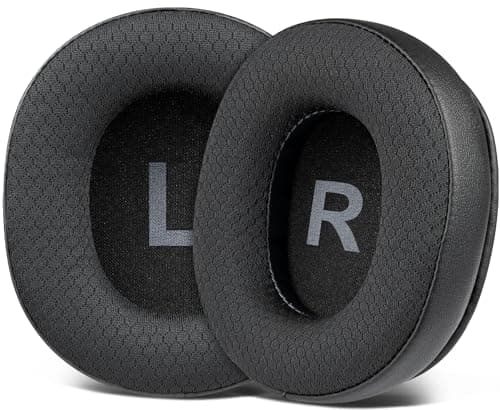 SOULWIT Almohadillas de Repuesto para OneOdio A70/A71 Auriculares, Almohadillas con Tejido de Malla Resistente, Espuma de Aislamiento del Ruido
