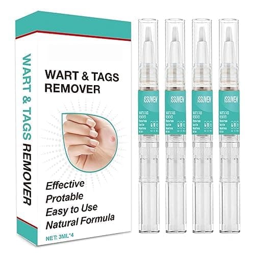 4 pcs* 3ml Boligrafo contra las verrugas,Boligrafo contra las verrugas en los pies, manos, brazos, piernas y cuerpo, Lápiz antiverrugas,higiénica y segura
