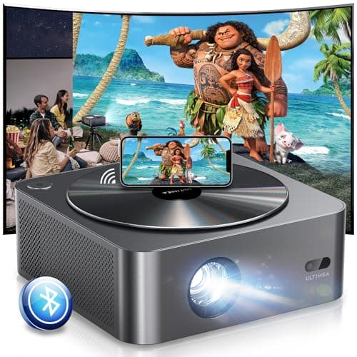 ULTIMEA Proyector 4K, Nativo 1080P Full HD Proyector, HDR 10 & HLG, 700 ANSI Bluetooth Proyector con WiFi, Auto Focus Smart Proyector para iOS, Android