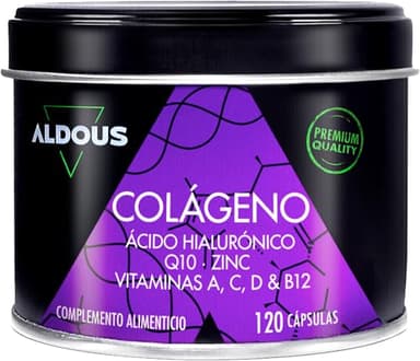 Colágeno + Ácido Hialurónico + Coenzima Q10 + Vitaminas y B12 + Zinc - 120 días Máxima Dosis - Formula Avanzada - Colágeno para las Articulaciones Fuertes, Piel Tersa y Energía - Colágeno Hidrolizado