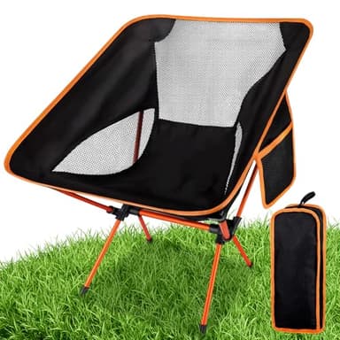 UCAMP Silla de Camping Plegable,Silla Plegable Camping, Silla Plegable Ultraligera Compacta Portátil con Bolsa de Almacenamiento portátil,Ligera para Jardín,Playa,Pesca,Camping,Viajes,Senderismo
