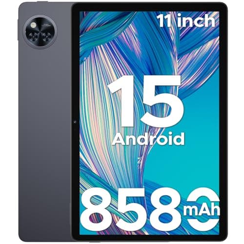 DOOGEE U11 Android 15 Tablet 11 Pulgadas, Tablet Octa-Core, 16GB RAM+128GB ROM/1TB TF, HD IPS Pantalla/90Hz, 8580mAh Batería,WiFi 2.4/5GHz / Widevine L1 /5MP+13MP / Facial ID/GMS/BT5.0/3.5mm Jack
