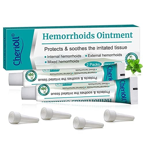 Pomada para las Hemorroides, Crema para Hemorroides, Tratamiento para Hemor roidesNatural 20g (Tubo Asistente 4Pcs)