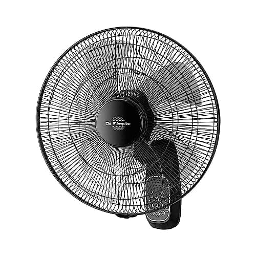 Orbegozo WF 0247 - Ventilador de pared. Potencia 60W..5 aspas Diametro 45cm. 3 velocidades. Mando a distancia.