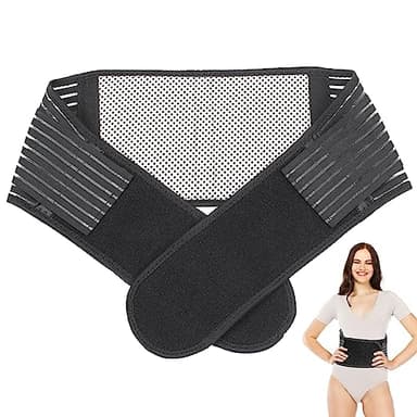 Cisixin Faja Ortopedica Lumbar, Auto Calefacción Faja Lumbar, Cinturón Lumbar para Terapia de Postura, Transpirable Faja Lumbar Trabajo, para Aliviar Dolor y Lesiones, Escoliosis, Ciática