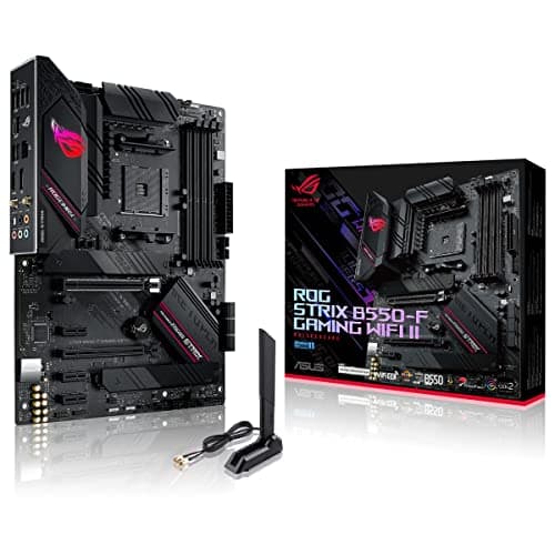 ASUS ROG Strix B550-F Gaming WiFi II, Placa Base Gaming AMD B550 (PCIe 4.0, VRM de 12+2 Fases, 2.5 GB Ethernet, WiFi 6E, 2X M.2, SATA 6 Gbps, USB 3.2 Gen. 2, Aura Sync RGB), ATX