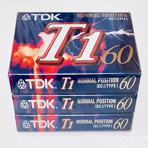 TDK Cinta de Audio en Blanco 60 Minutos Paquete de 3 Unidades IEC I/TYPE I