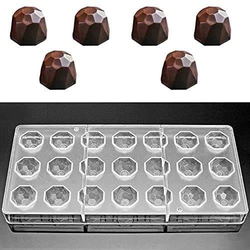 Transparent Schokoladenform, Pralinenform Backform Backzubehör aus Polycarbonat, für Süßigkeiten, Hochzeits oder Geburtstagskuchen DIY(Forma de Fútbol)