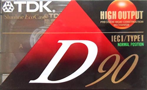 TDK D90 - Cintas de casete de alto rendimiento de 90 minutos, color negro, juego de 7