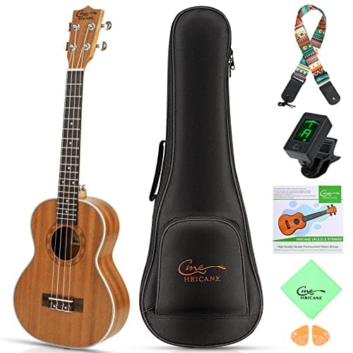 Ukelele Concierto, Hricane Ukelele Concierto 23 Pulgadas Hawaiian Ukulele Para Principiantes Adulto,Niños,Estudiante,Mujer (Incluye Bolsa de Transporte)