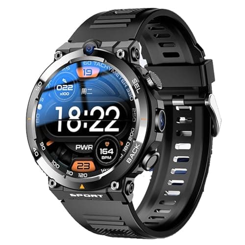 Reloj Inteligente Para Hombres, Reloj Inteligente Con Tarjeta SIM 4G, Relojes Inteligentes Con Pantalla Táctil De 1.39", Con Cámaras Duales Frontales/Laterales, Función NFC, Posicionamiento GPS