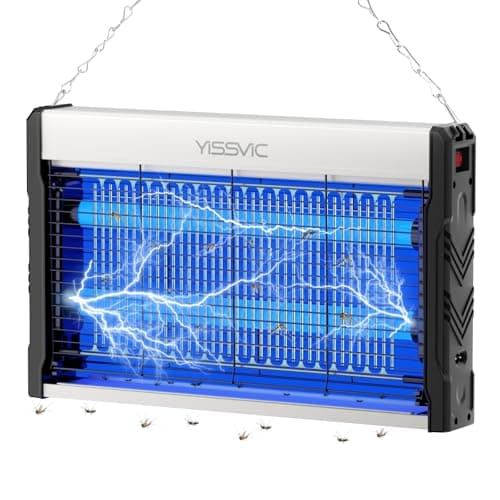 YISSVIC Lampara Antimosquitos Matamoscas Electrico Lámparas LED UV, Mata Insectos para Interiores contra Mosquitos, Moscas y Otros Insectos Voladores