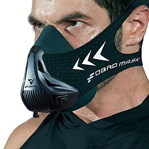 FDBRO Máscaras Deportivas para Fitness Correr Entrenamiento Máscara Facial de Gran altitud para Resistencia, Cardio, Ejercicio, Gimnasio (Talla única)