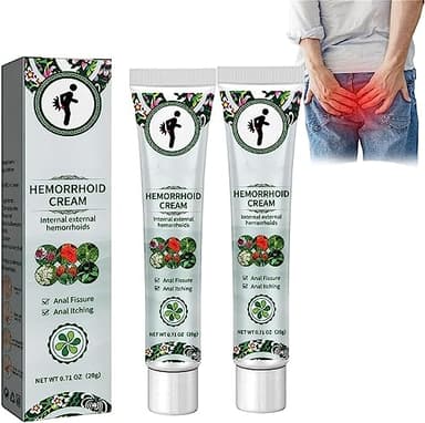 EXQST Crema para el Alivio de Las hemorroides, Crema para el Tratamiento de Las hemorroides, Bálsamo para Las hemorroides a Base de Hierbas Naturales, Di adiós a Las hemorroides dolorosas