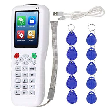 KDL RFID Duplicador 13.56 IC/ID Lector de Tarjeta de Lector Cloner 125 KHz Programador Copier Multi Frecuencia T5577 UID Regrabable Key Fob USB