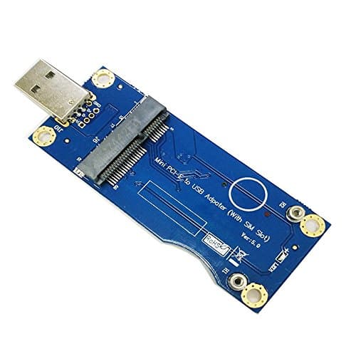 Mini Adaptador PCI-E a USB con Ranura para Tarjeta SIM para módulo WWAN/LTE (Grado Industrial)