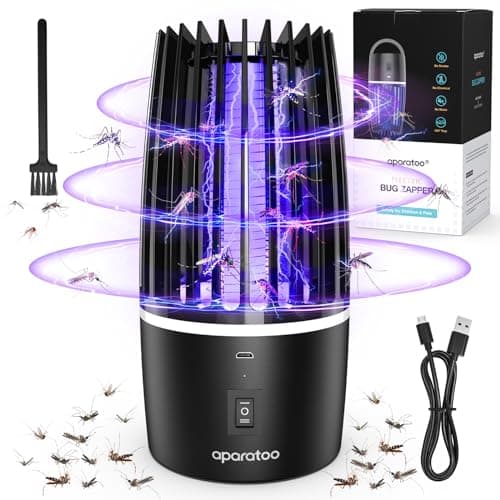 Lampara Antimosquitos, UV Mata Mosquitos Electrico 2 en 1 Anti Mosquitos Lámpara de Insectos, USB Matamosquitos Repelente Mosquitos Ilumina y Mata Moscas Lampara Antimosquitos para Interior Exterior
