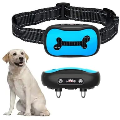 Collar de ladridos de perro, collar antiladridos inteligente recargable, collar antiladridos, entrenamiento de reconocimiento automático inteligente para perros para evitar ladridos para perros