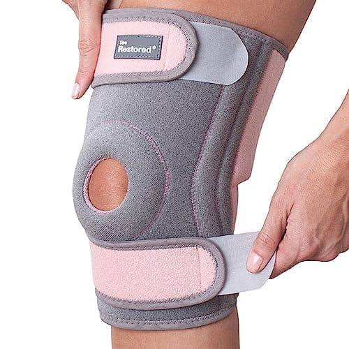 Rodilleras Menisco y Ligamento - Rodilleras Ajustables Soporte de Rodilla Para Caminar, Correr y Aliviar el Dolor de Articulaciones - Rodillera Compresion - Rodillera Deportiva - Rosa - The Restored