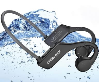 BEARTAIN Auriculares de natación de conducción ósea IP68, impermeables, inalámbricos, Bluetooth 5.3, auriculares deportivos con reproductor de MP3 para natación subacuática, correr, ciclismo,