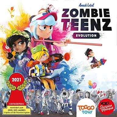 Le Scorpion Masqué, Zombie Teenz Evolution, Juego de niños, Nominado al Juego del Año 2021, 2-4 Jugadores, A Partir de 8 años, 20+ Minutos, alemán