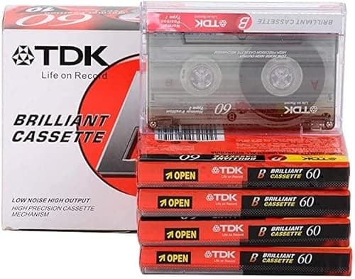 Cintas Virgen de Cassette Audio TDK 5 Unidades x D-60 60 Minutos