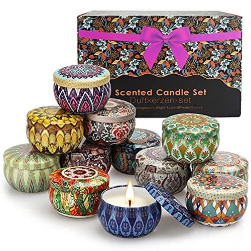Juego De Velas Perfumadas Para Mujeres, Velas De Aromaterapia Para El Hogar,12 Paquetes De Velas De Cera De Soja Para El Día De La Madre Brithday