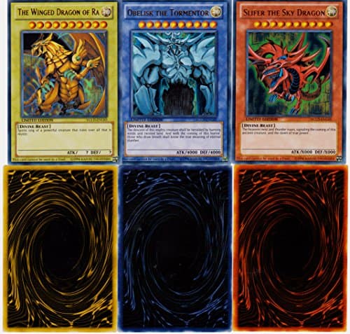 YU-GI-OH! Yugi's Legendary Decks Single Card Ultra Rare Yugi's God Card Set YGLD-ENG01, YGLD-ENG02 & YGLD-ENG03 [Slifer, Obelisk & Ra] by