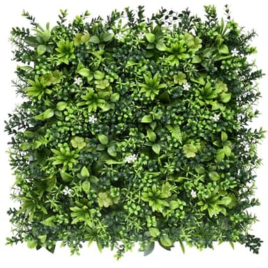 BONERVA | Jardín Artificial Vertical México | Pack 4 Piezas 50x50 cm | Planta Artificial de Diseño para paisajismo, hogar o jardín | MAL1213