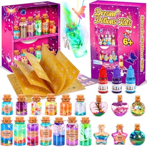 Subtail Pociones Magicas Niñas - Kit De Manualidades Para Niña 6 7 8 9 10 11 12 Años - Fairy Magic Potion Kit | Arena Magica - Juguetes Creativos De Regalo Niña 6-11 Años