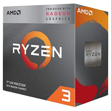 AMD Ryzen 3 3200G Procesador (tarjeta gráfica Radeon integrada, 4 núcleos/4 threads, 65W DTP, Socket AM4, 6MB Caché, Reloj de aumento máx. hasta 4.0 Ghz, con ventilador Wraith Stealh)