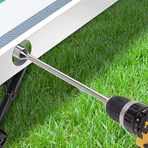 GADLANE 30cm Alargador de Taladro electrico para Patas de Caravana - Accesorios de 19 mm que Resisten el Óxido y la Corrosión - Manivela que funciona como adaptador