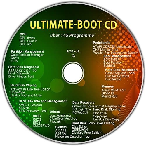 Ultimate Boot-CD de arranque para sistemas operativos windows [Herramientas de diagnóstico del sistema]
