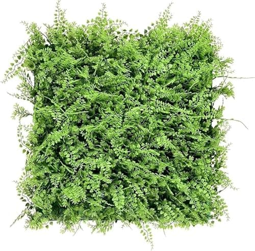 Valyria Home | Jardín Vertical Artificial para Exterior e Interior | Pack de 4 Paneles 50x50 cm | Planta Decorativa Pared | Protección UV | Decoración de Pared y Diseño Moderno | Tropical Amazonas