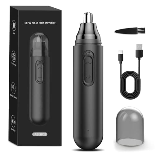 cortapelos nariz pelos orejas hombre - cortador pelos nariz quita pelos nariz Corta Pelos Oreja y Nariz Profesional Indoloro IPX7 Impermeable USB recargable